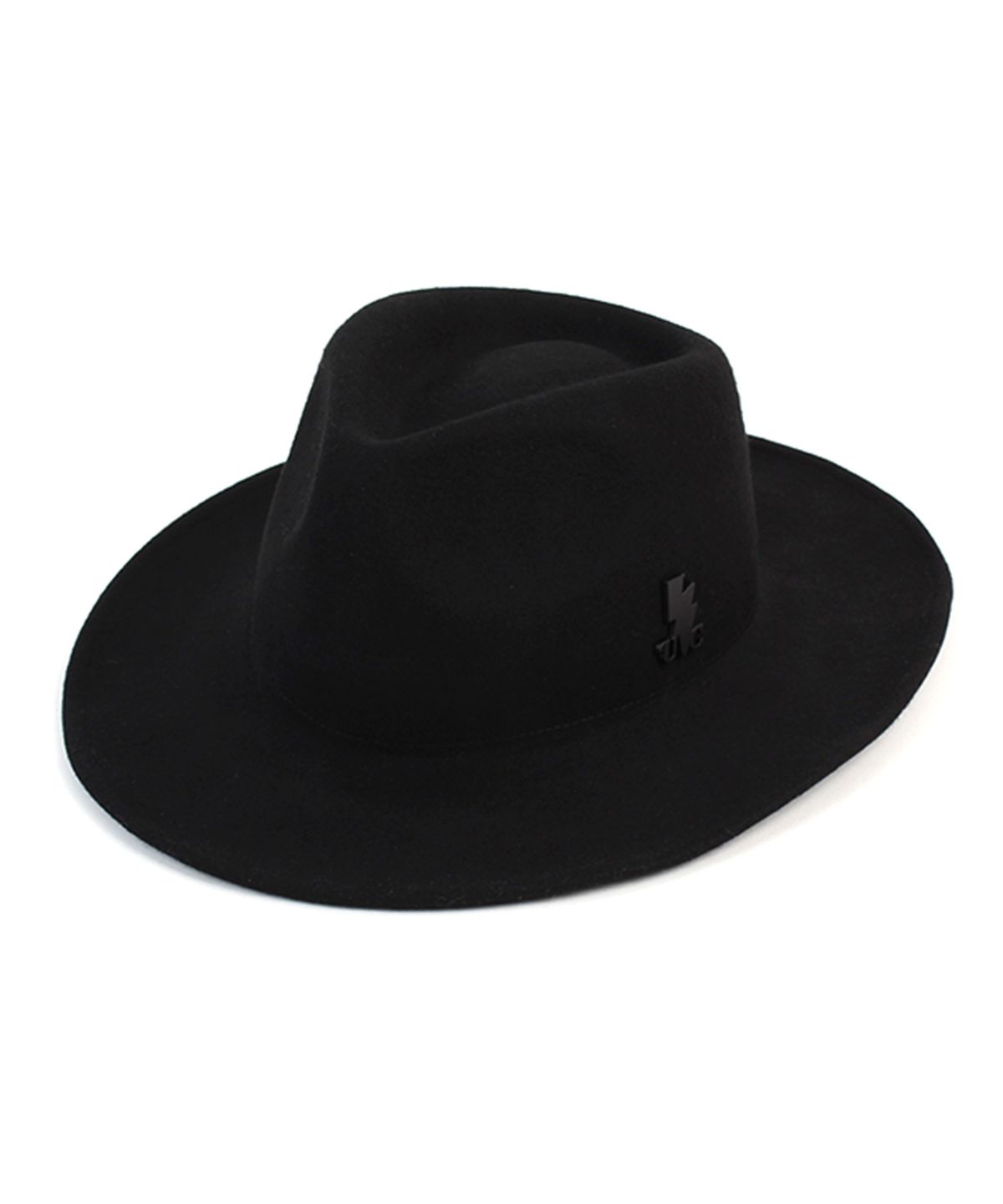 유니버셜 케미스트리(UNIVERSAL CHEMISTRY) V Wire Black Wool Fedora 울페도라