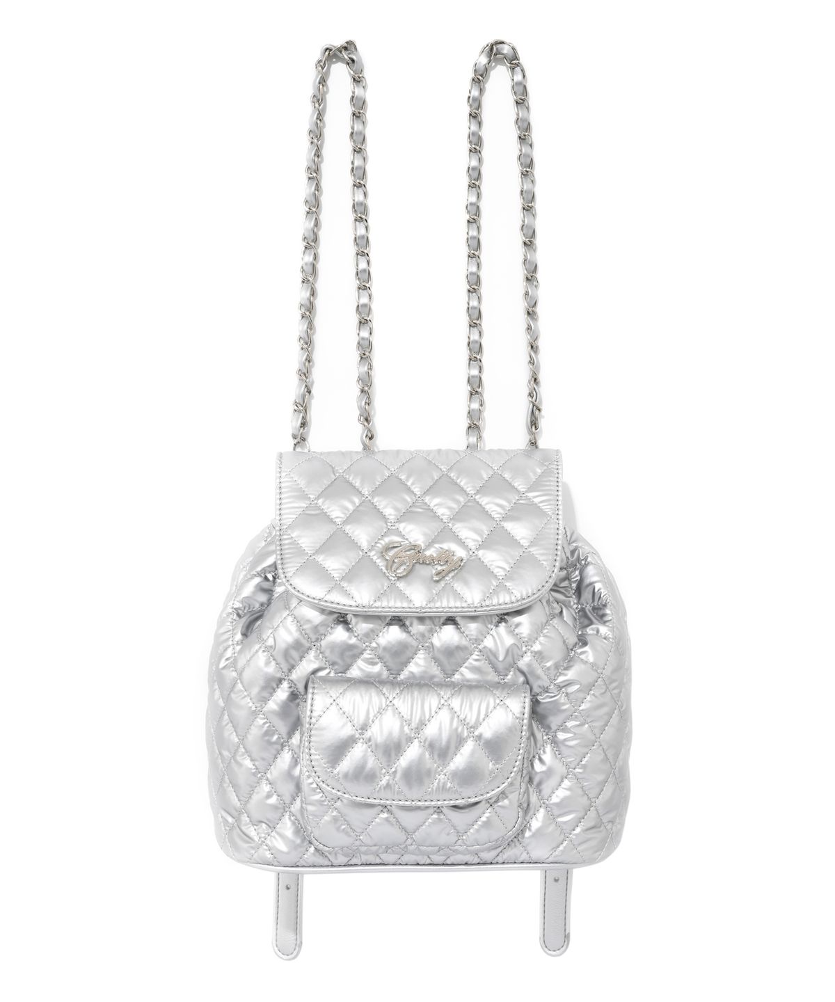 큐리티(CURETTY) C METALLIC QUILTING MINI BACKPACK_SILVER