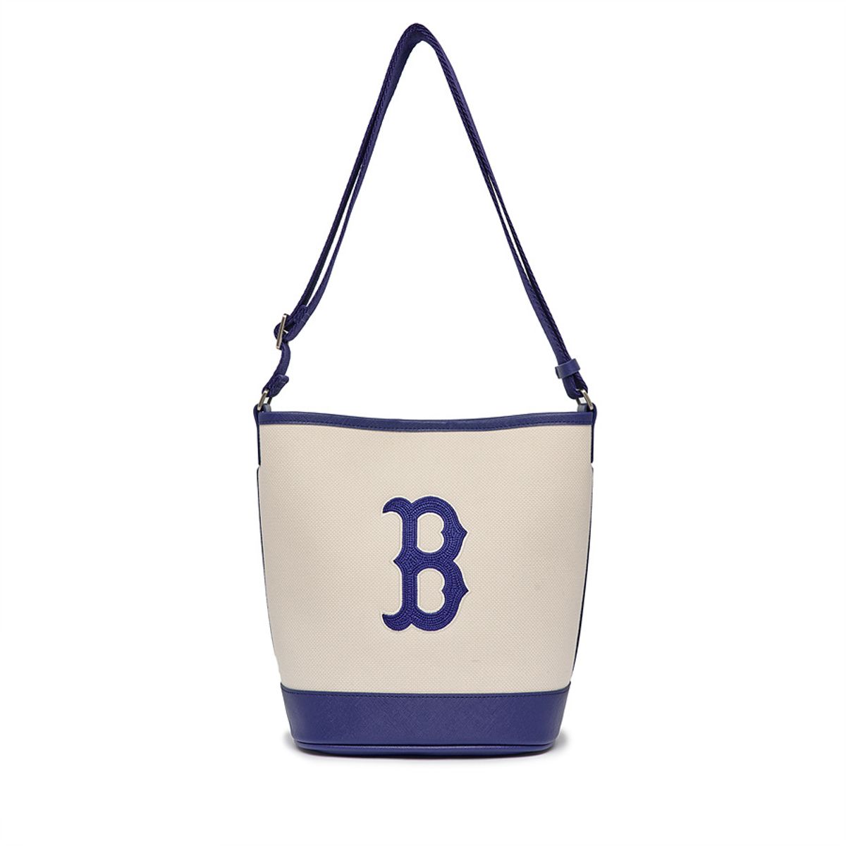 엠엘비(MLB) 베이직 빅로고 캔버스 버킷백 BOS (Cream)