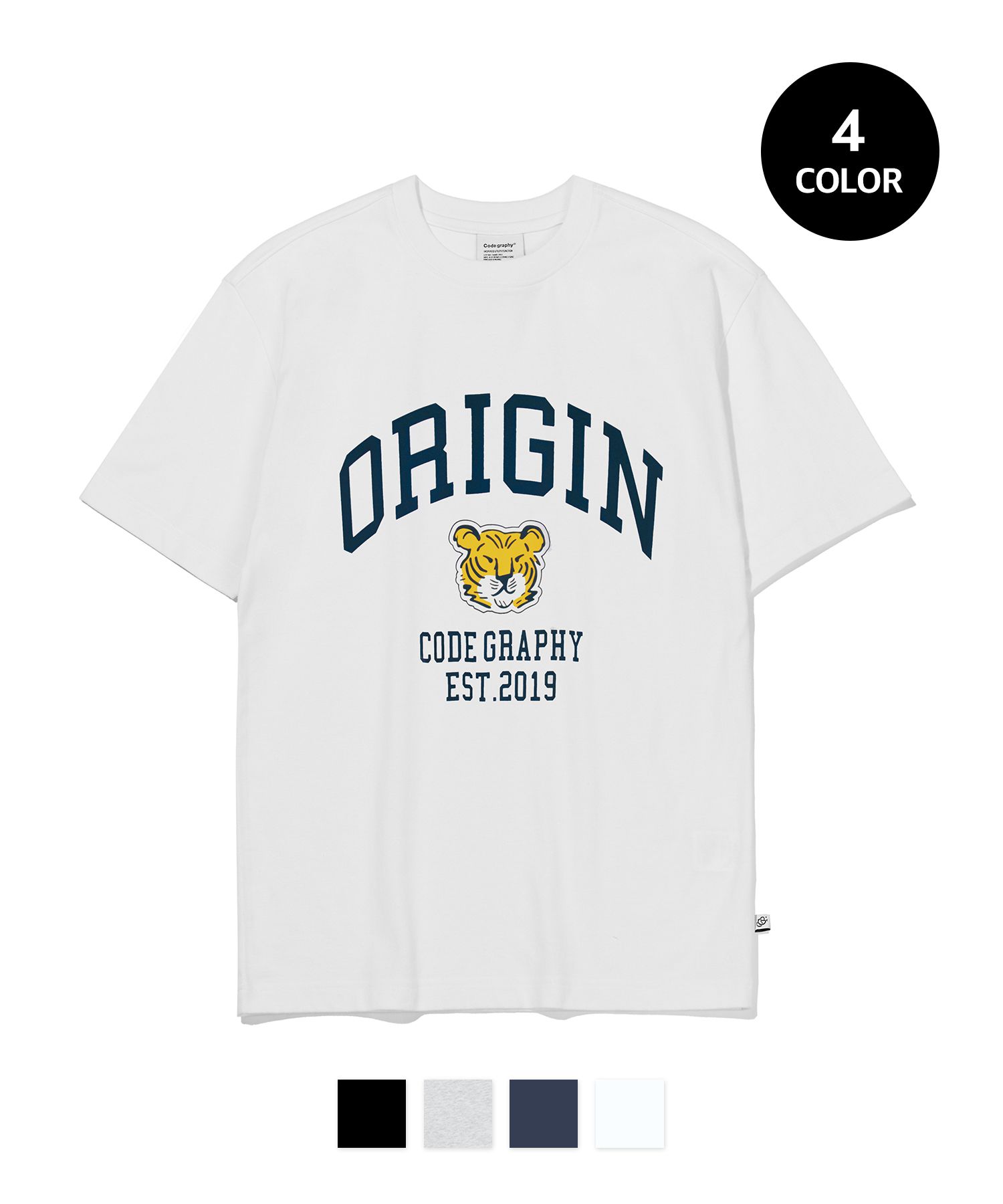 トップス Codegraphy TIGER LOGO SWEAT SETUP MUSINSA | Codegraphy CGP Origin Tiger Logo Hoodie_Melange Gray
