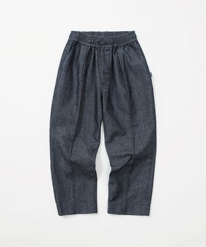 02  데님 스트링 핀턱 트라우저_데님