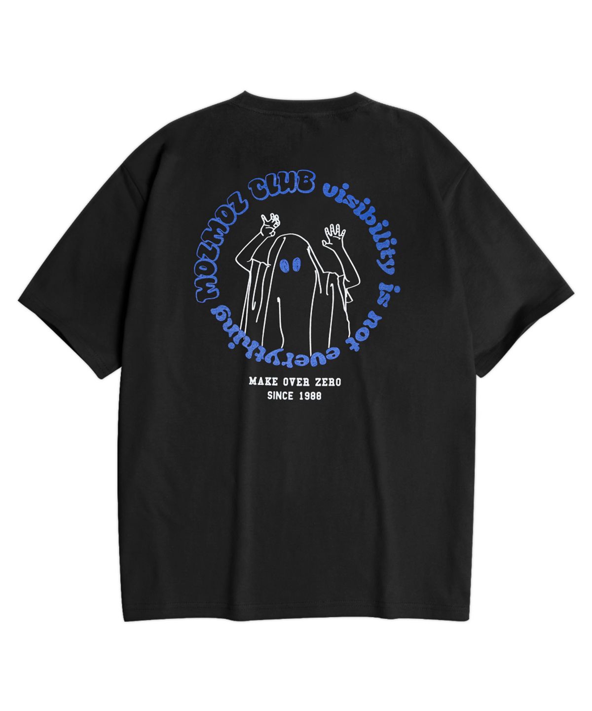 모즈모즈(MOZMOZ) 노티차일드 오버핏 반팔티셔츠 블랙