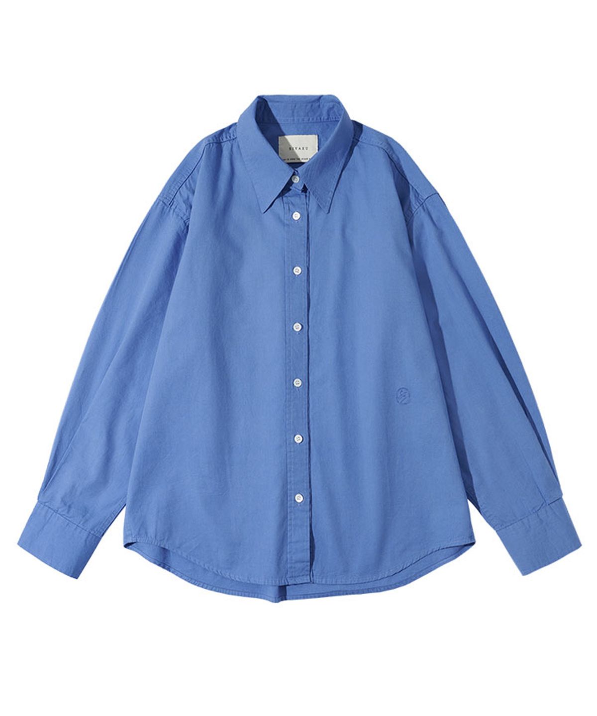 시야쥬(SIYAZU) SITP5088 Loosefit silky oxford shirt_Deep blue