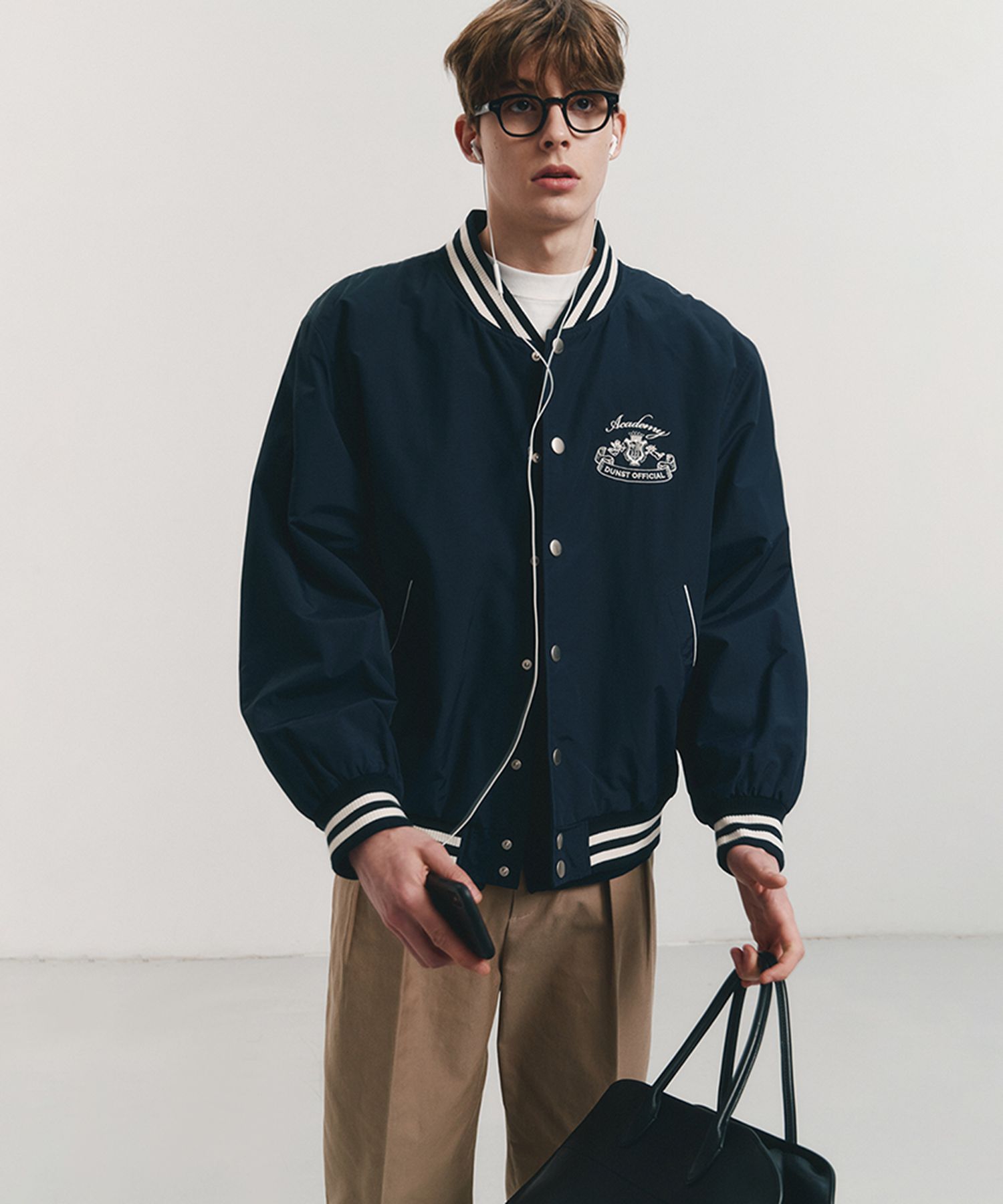 ★2024NEW★Dunst★VARSITY JACKET ユニセックス MUSINSA | DUNST (UNISEX) VARSITY JACKET GREEN_M_UDJU3A110E2