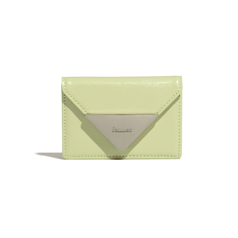 MUSINSA | fennec CRINKLE TRIANGLE ACCORDION POCKET - SAGE MINT