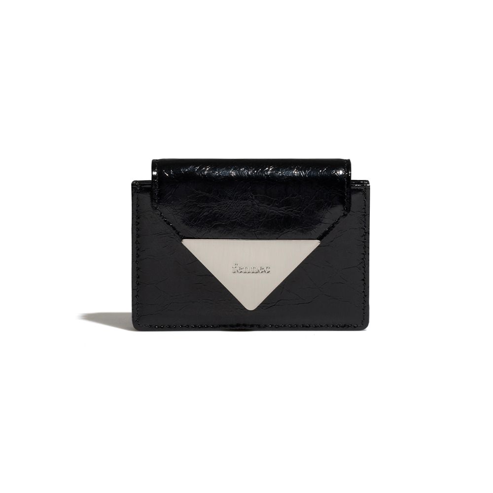 MUSINSA | fennec CRINKLE TRIANGLE ACCORDION POCKET PLUS - BLACK