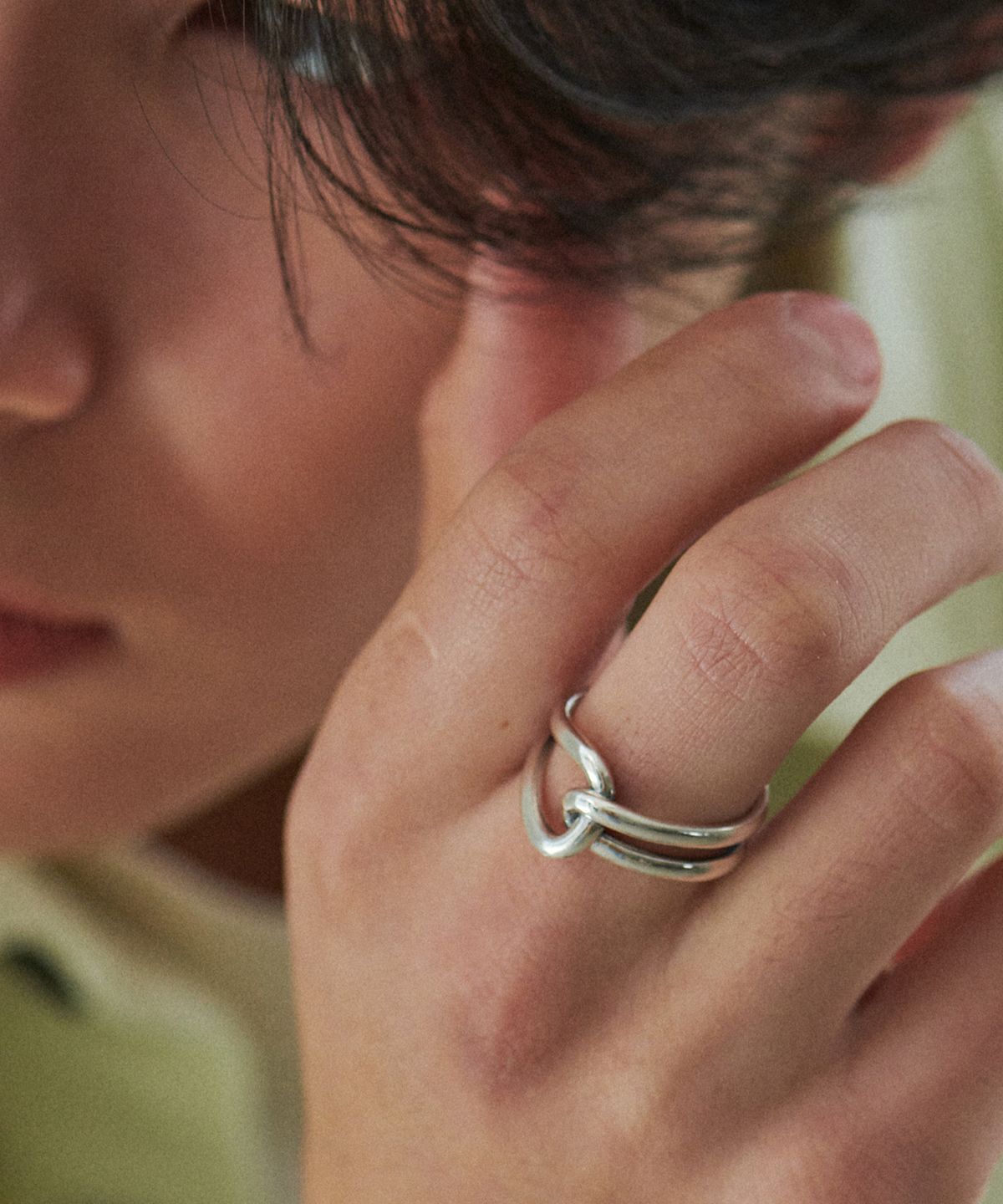 베흐트(VERTE) [Mens][925 silver] Cinq.silver.50 / nubble ring