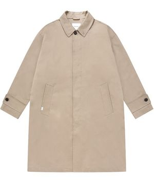 오버핏 래글런 싱글 코트 베이지