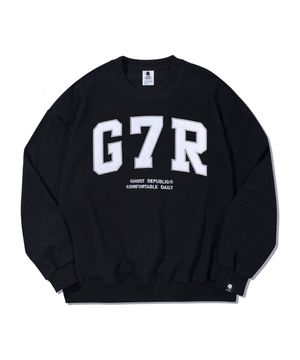 G7R 아치드 오버핏 맨투맨 GMT-139