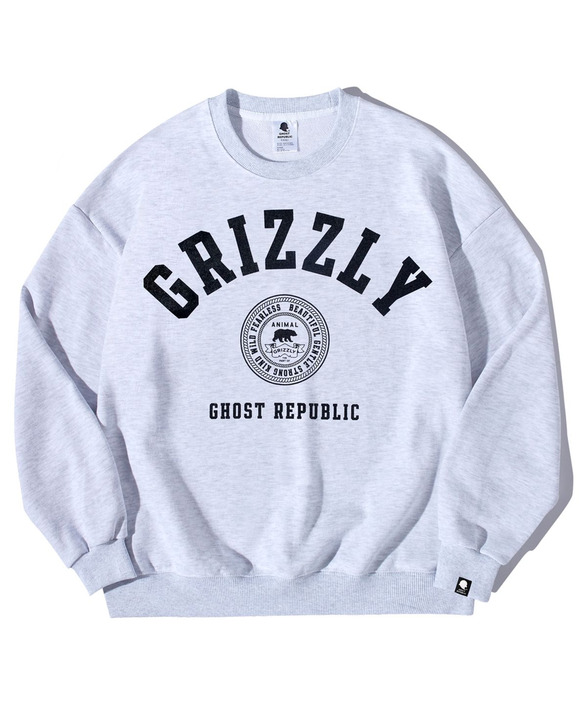 고스트리퍼블릭(GHOST REPUBLIC) GRIZZLY 클럽 오버핏 맨투맨 GMT-137