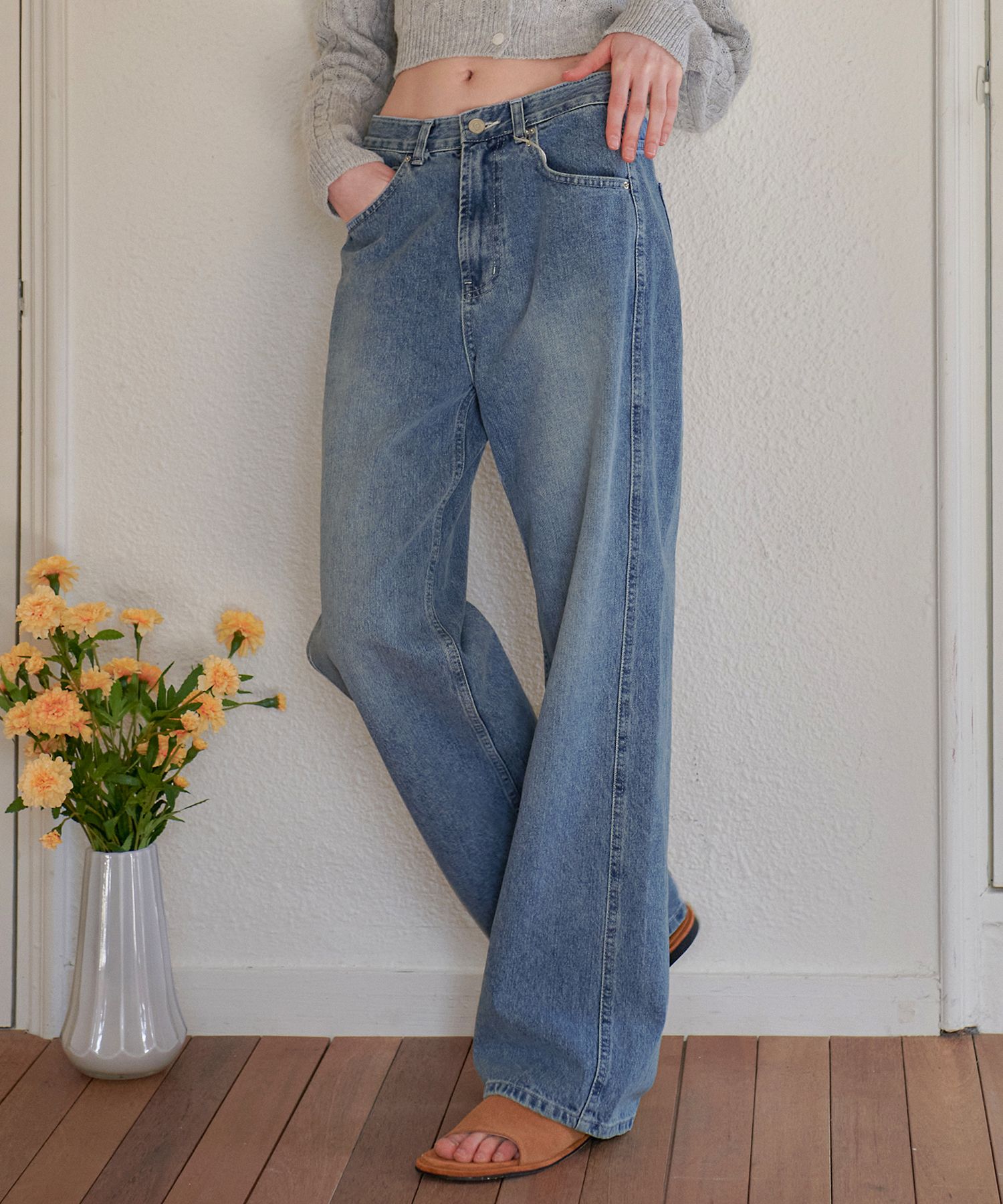デニム・ジーパン [PANDORAFIT] WIDE Balsam Jeans Pandorafit | Official Store – Shop Trendy Fashion at MUSINSA
