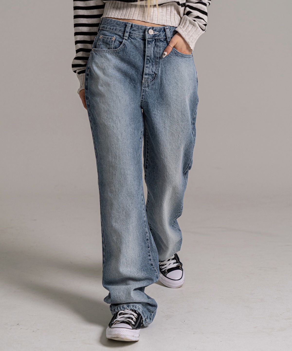 판도라핏(PANDORAFIT) [STRAIGHT] Skyroad Jeans