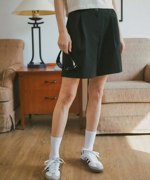 P3139 Onetuck short slacks_Black