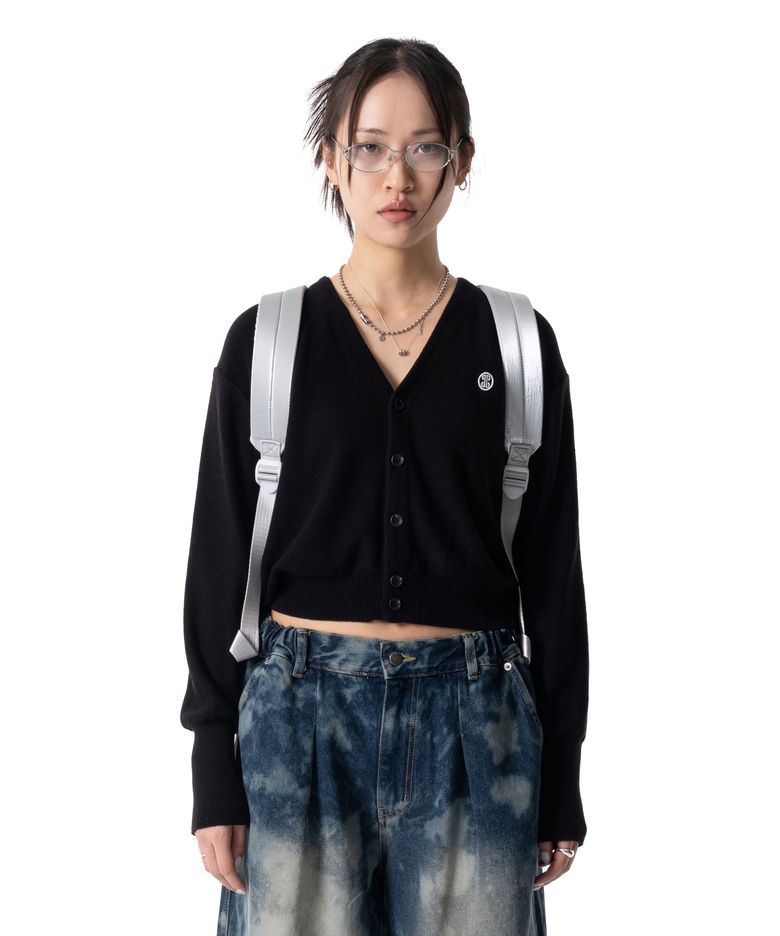 Short Wappen Cardigan (Black)