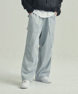 파라슈트 벌룬와이드 카고팬츠 - 스카이 블루