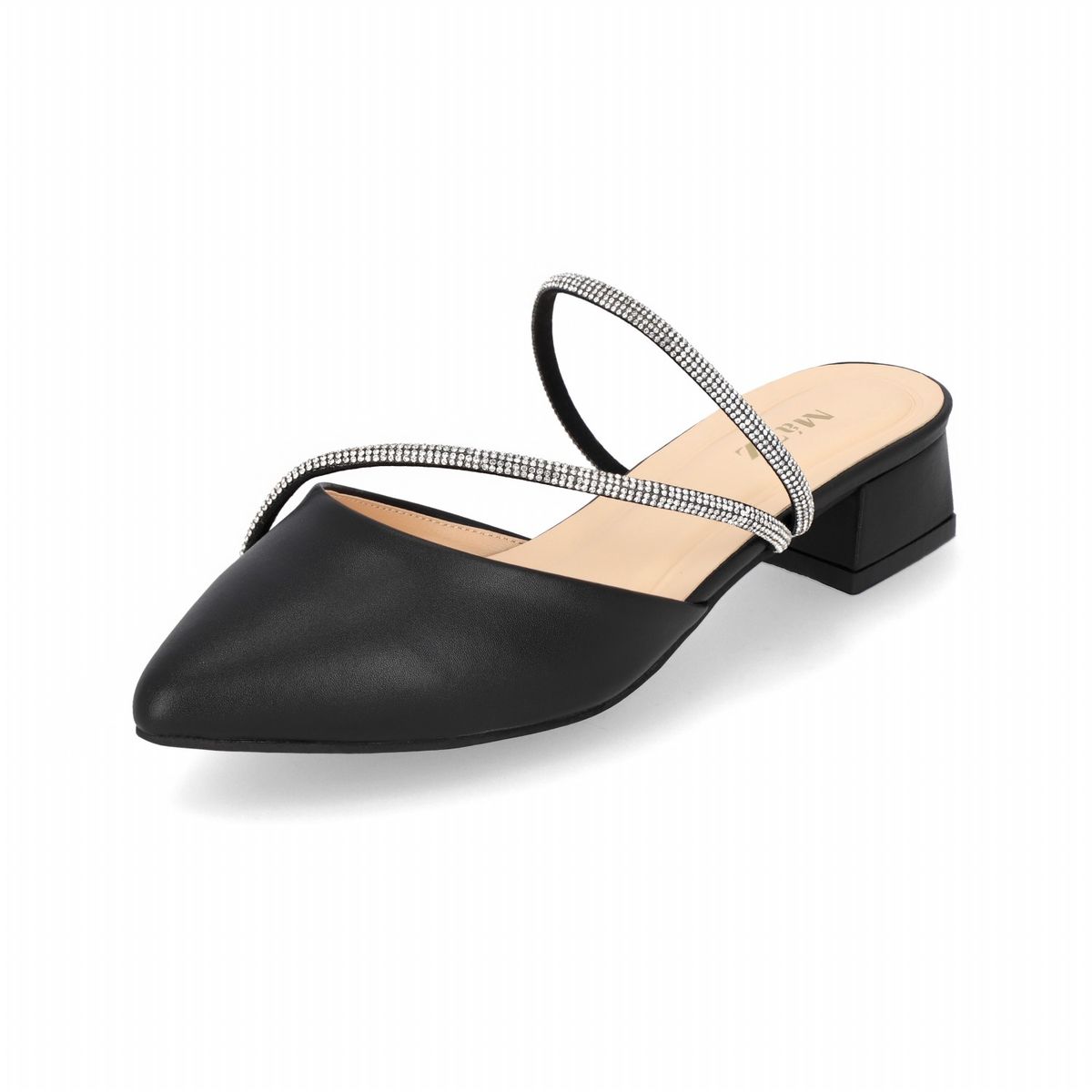 엘칸토(ELCANTO) 마쯔 여성 글리터 스트랩 뮬 3.5cm LCWO07M313