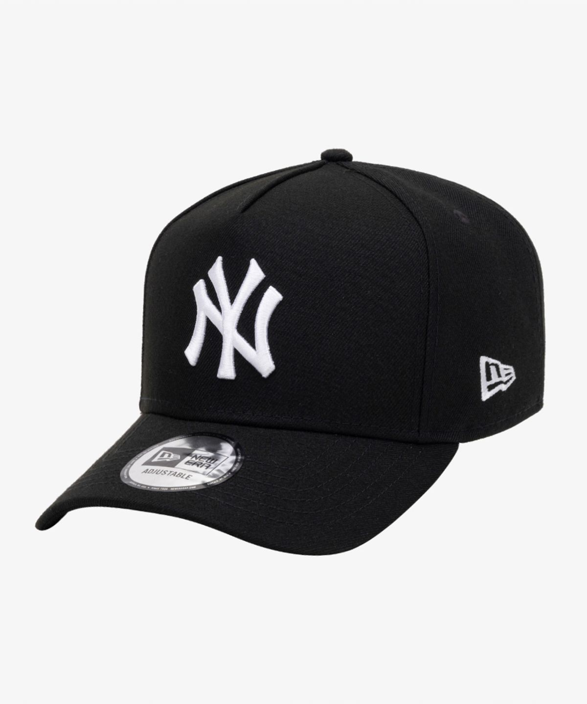 뉴에라(NEW ERA) MLB 베이직 뉴욕 양키스 K프레임 볼캡 화이트 온 블랙