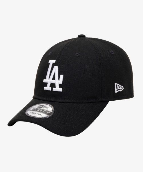 MLB 베이직 LA 다저스 언스트럭쳐 볼캡 화이트 온 블랙