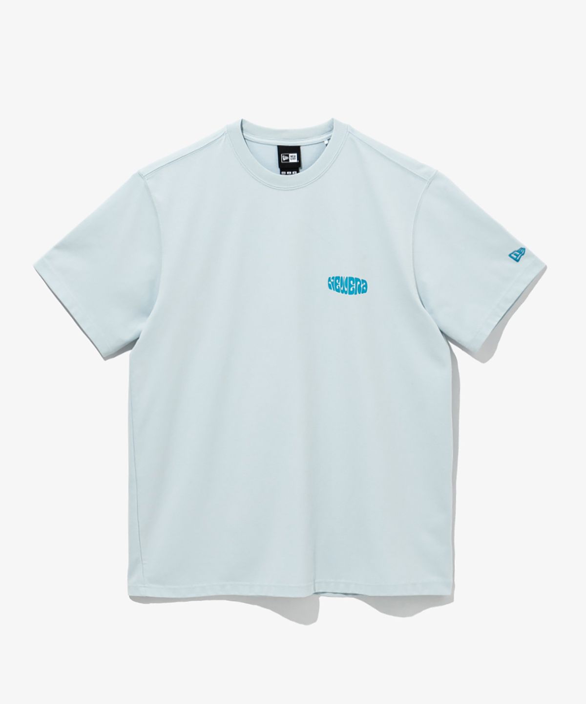 뉴에라(NEW ERA) 시즈널 컨텍트 어스 티셔츠 페일 블루