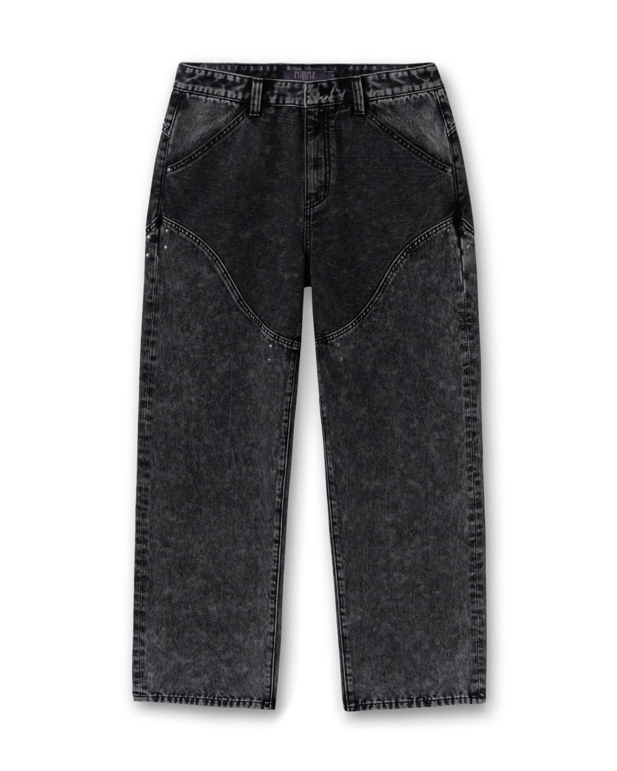 비슬로우(BESLOW) STUDED WESTERN JEAN BLACK