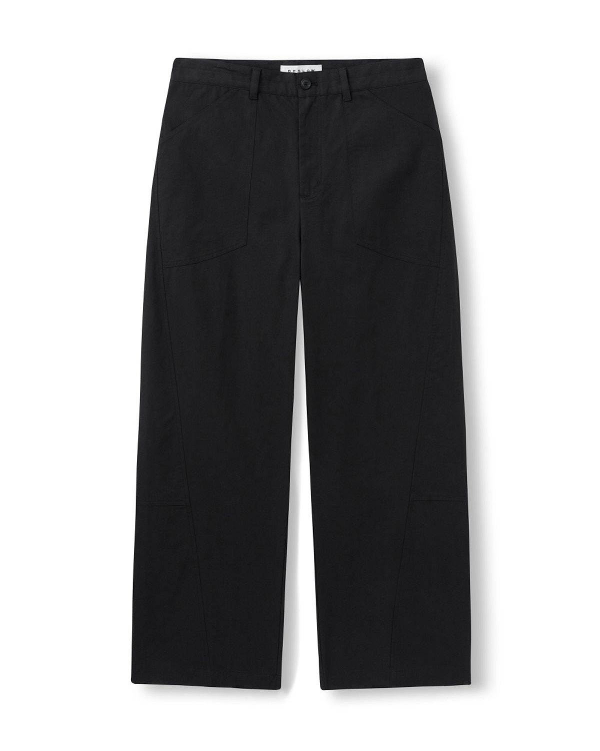 비슬로우(BESLOW) TWIST SEAM FATIGUE PANTS BLACK