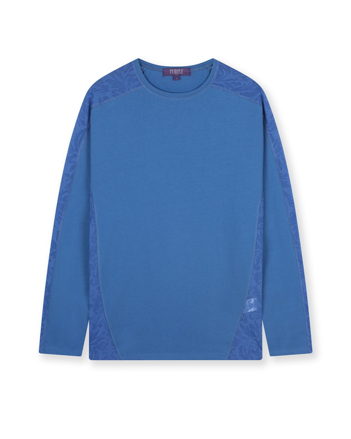 비슬로우(BESLOW) MESH COMBI T-SHIRTS BLUE