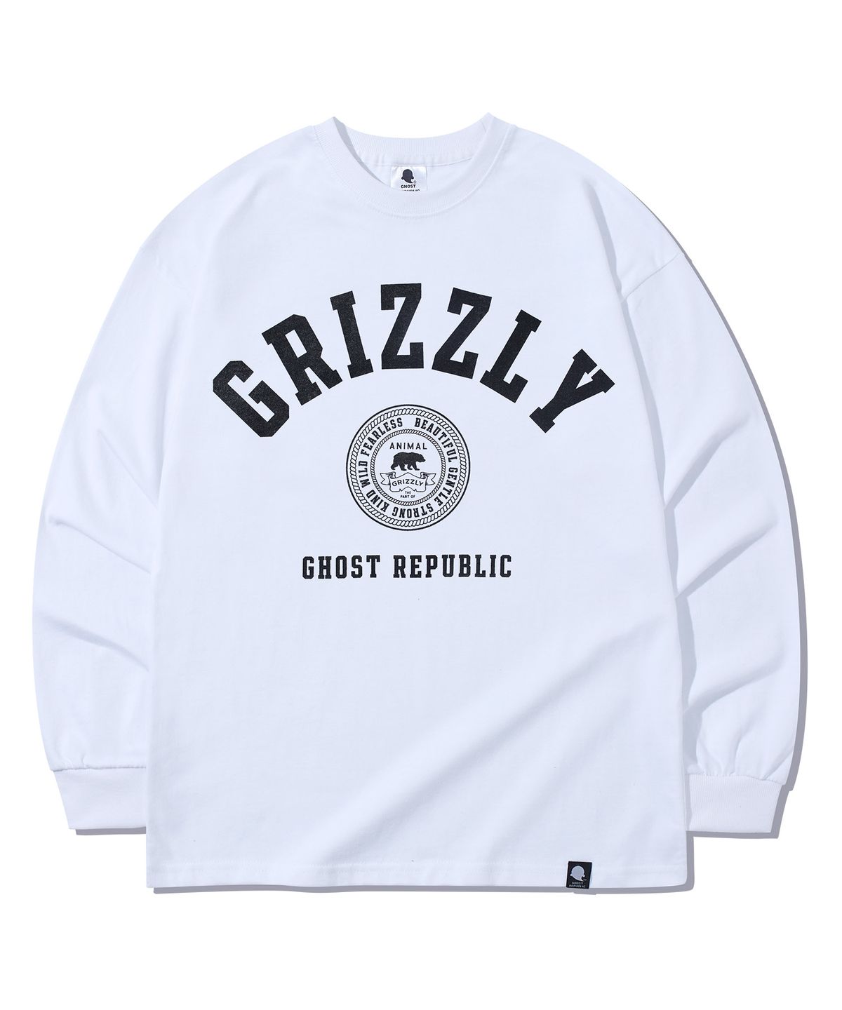 고스트리퍼블릭(GHOST REPUBLIC) GRIZZLY 클럽 오버핏 긴팔티 GLT-955