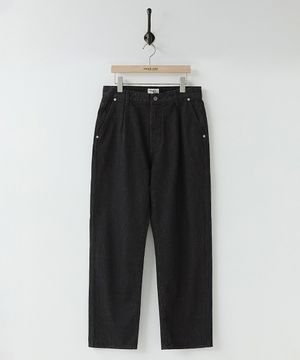 Drape Denim Pants Black