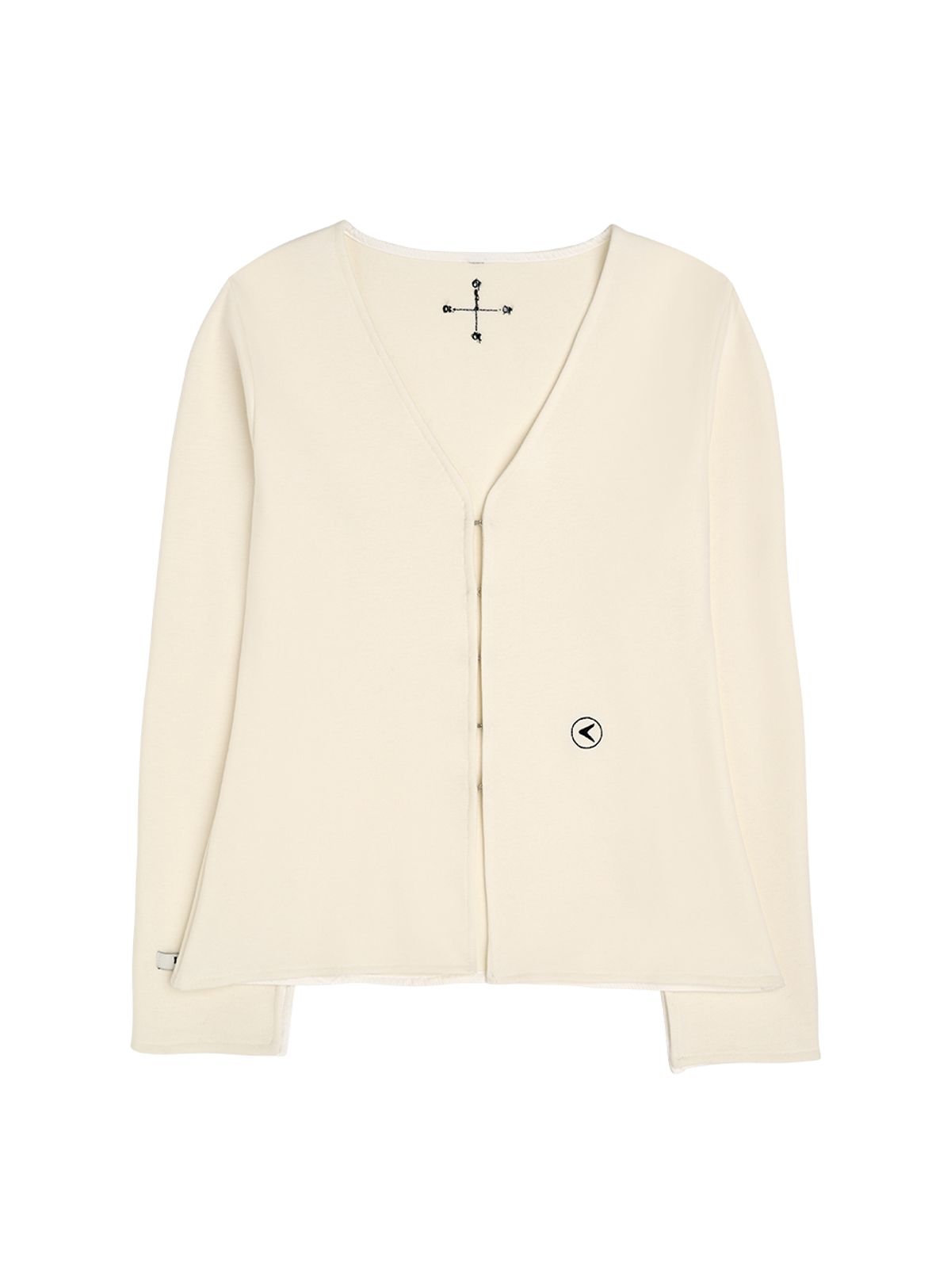 인터레스트(INTEREST) HOOK  SILHOUETTE  CARDIGAN_IVORY
