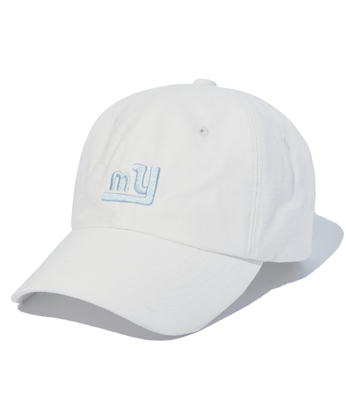 마욜(MAYOL) MY 로고 자수 볼캡_화이트