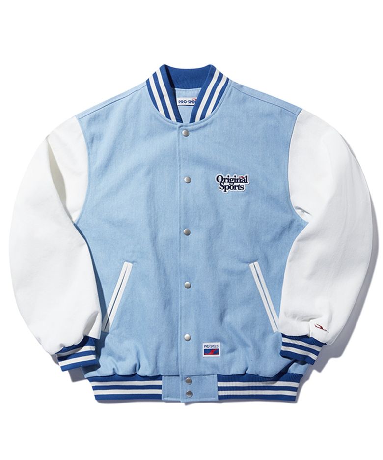 DENIM VARSITY JACKET LTBU