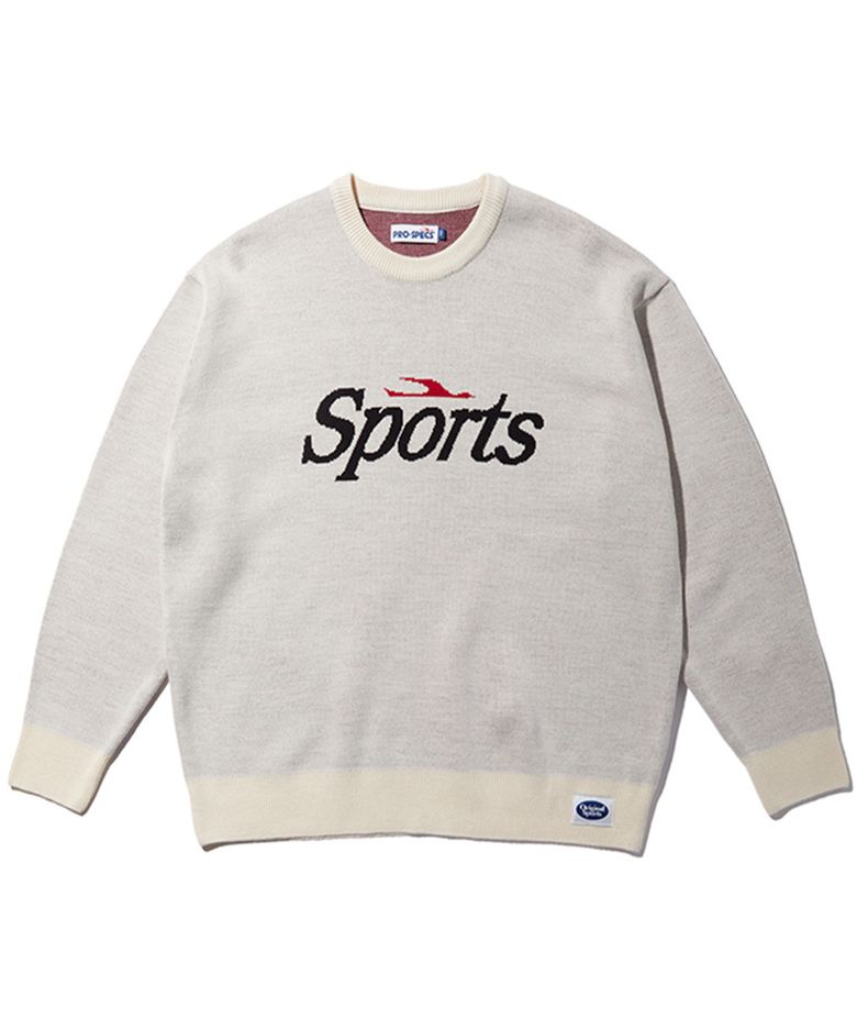 JACQUARD SWEATER CREM