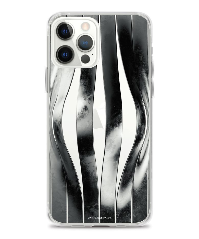 Vertical Chrome 투명 폰 케이스