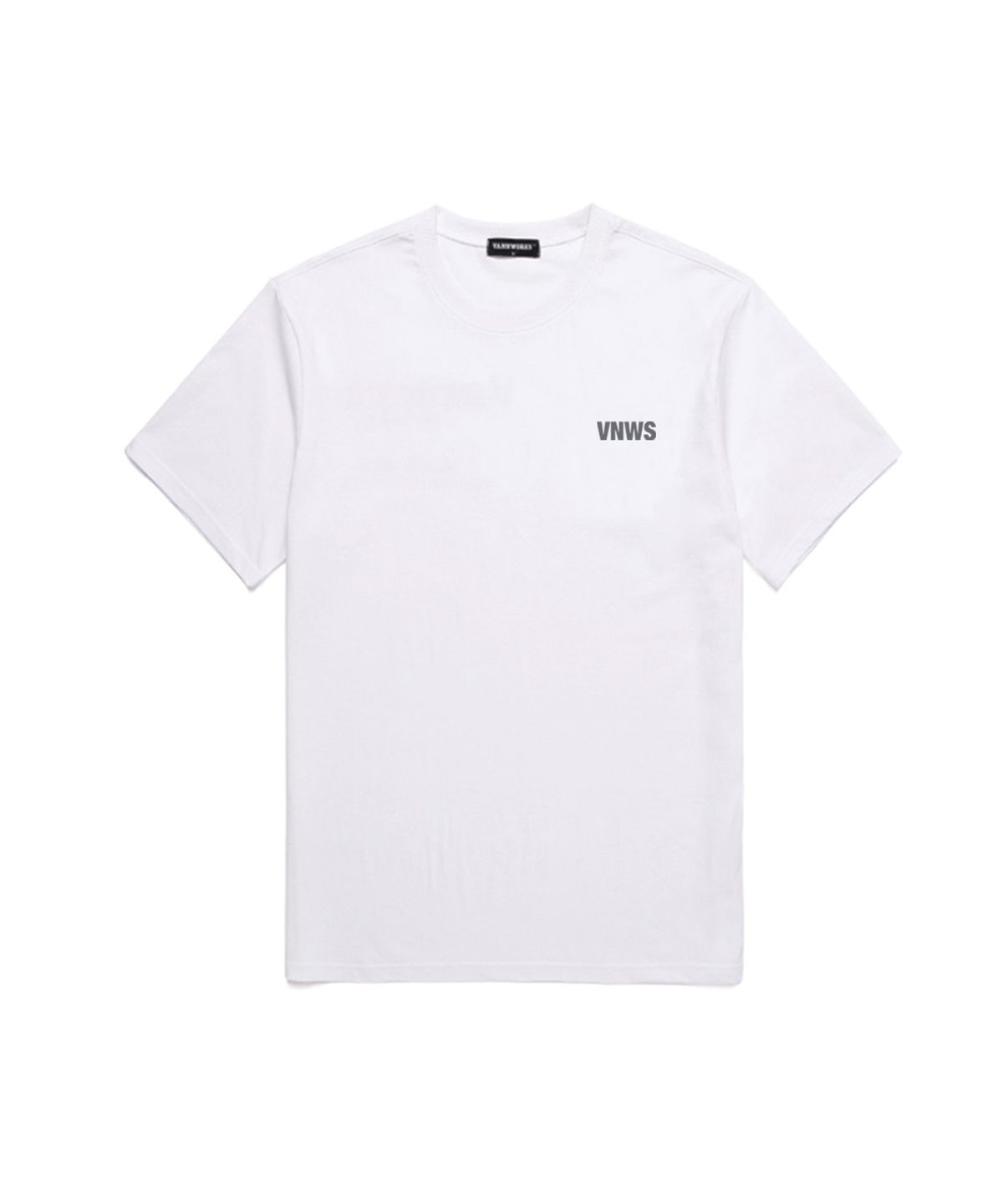 밴웍스(VANNWORKS) VNWS 미니 로고 반팔 티셔츠 (VS0008) 화이트_그레이