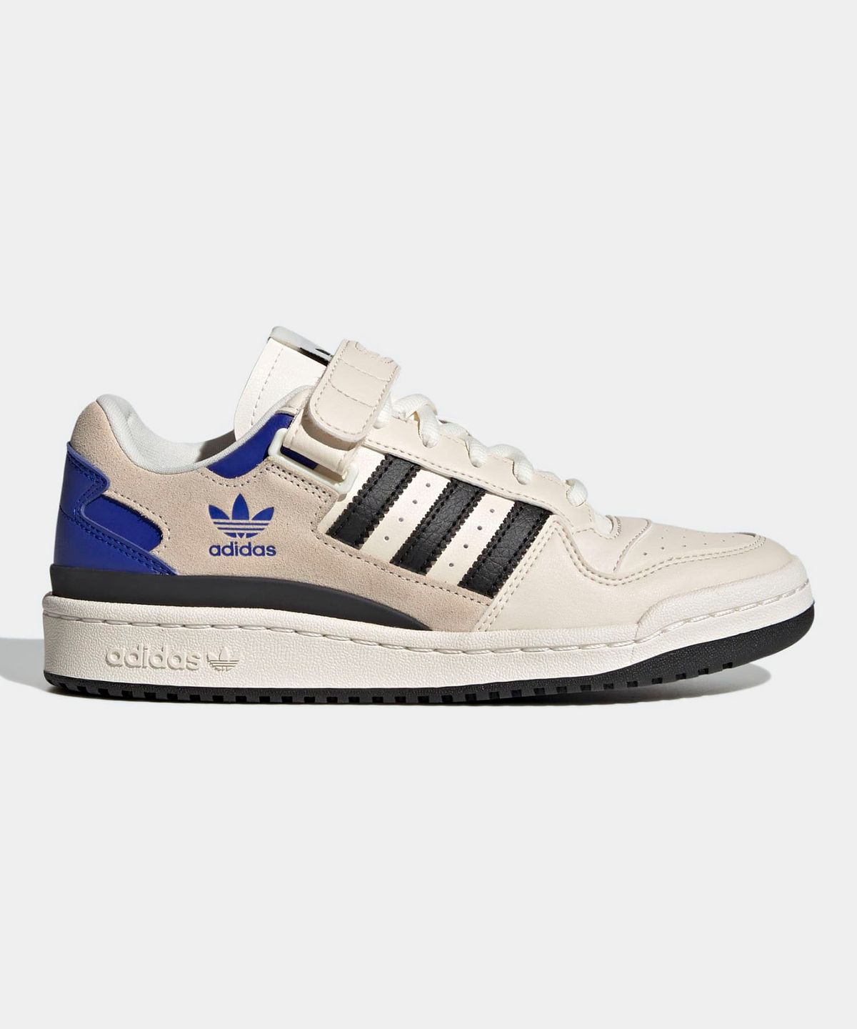 아디다스(ADIDAS) 포럼 로우 W - 베이지:블랙:블루 / HQ4426