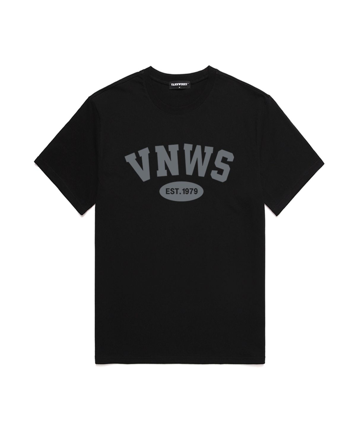 밴웍스(VANNWORKS) VNWS 아치 로고 반팔 티셔츠 (VS0011) 블랙_그레이