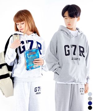 주니어 G7R 아치드 오버핏 후드티 JHT-J475