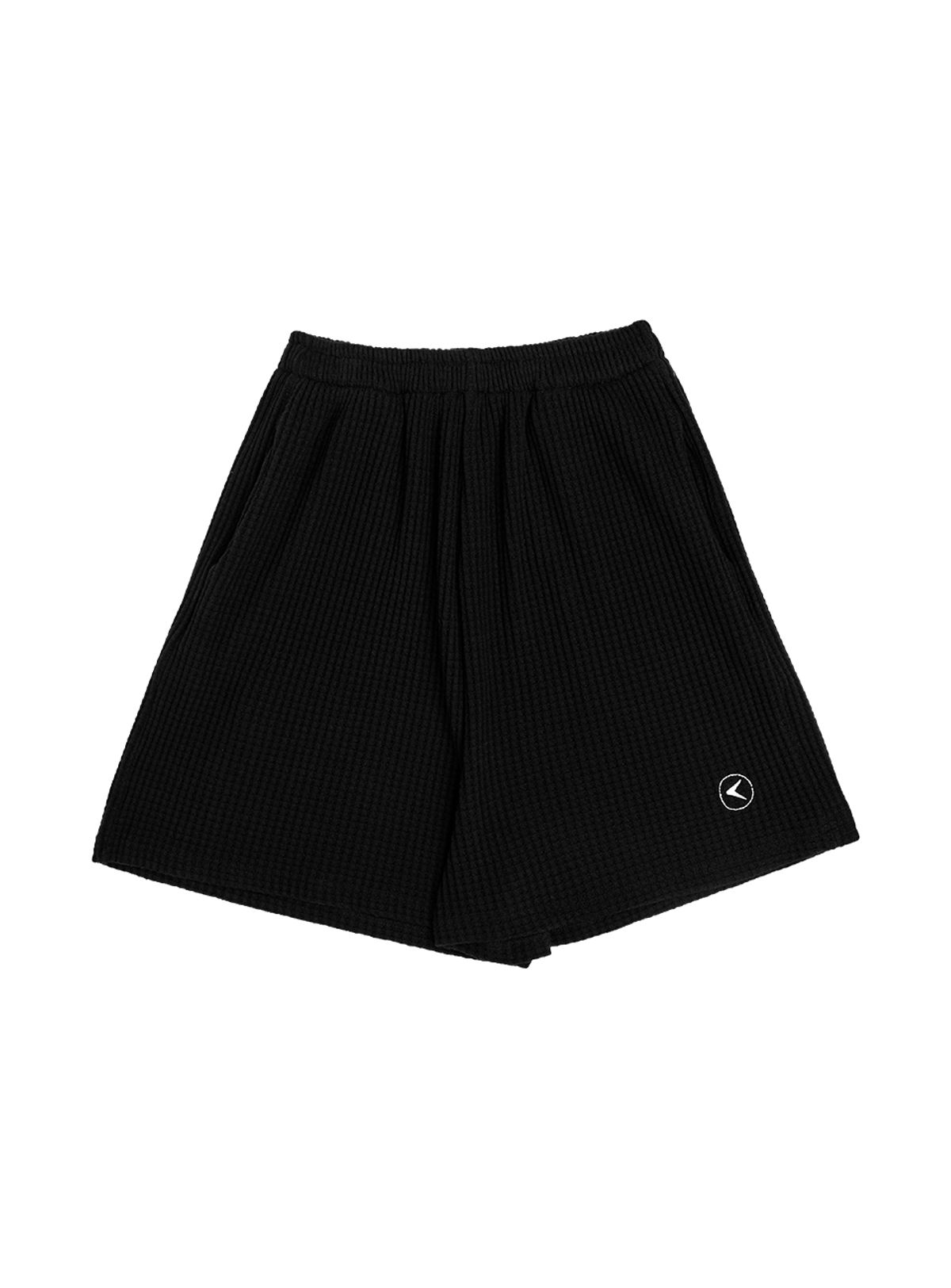 인터레스트(INTEREST) CROIFFLE BAND SHORTS_BLACK