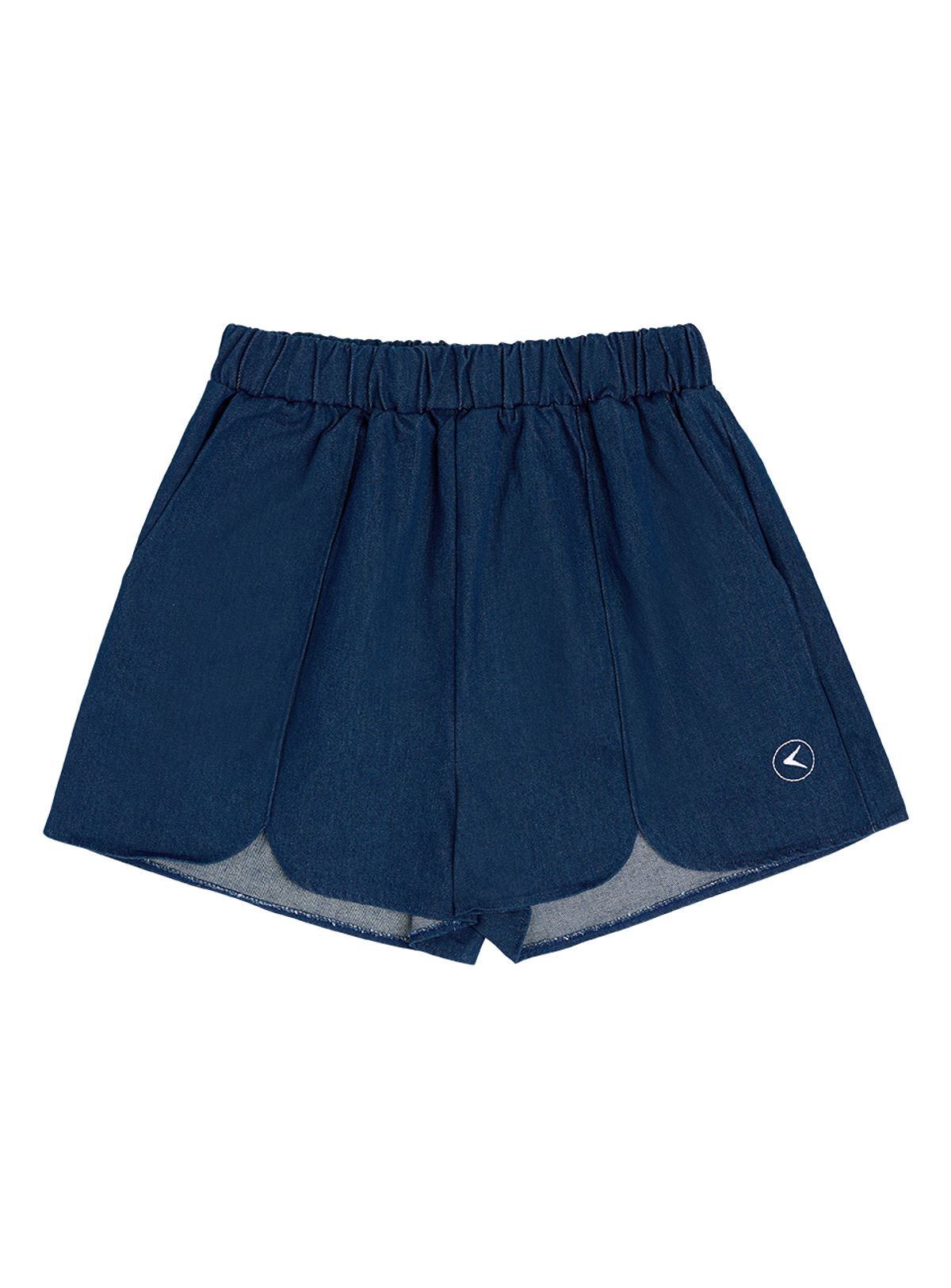 인터레스트(INTEREST) TULIP LINE DENIM SHORTS_BLUE