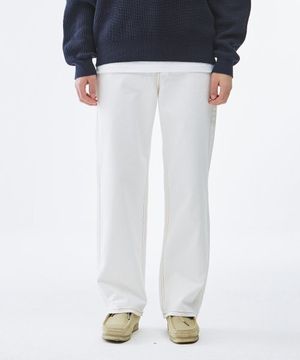 P[1040]와이드 코튼 팬츠 (오프화이트)