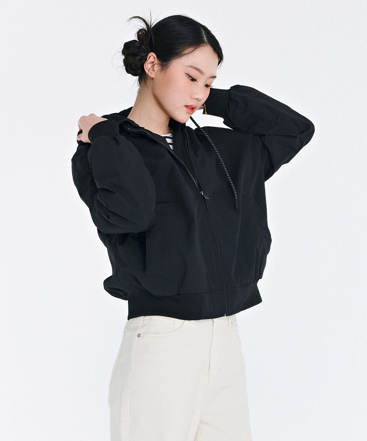 체이스컬트(CHASECULT) 여성 후드 항공 점퍼-CARG4161B03