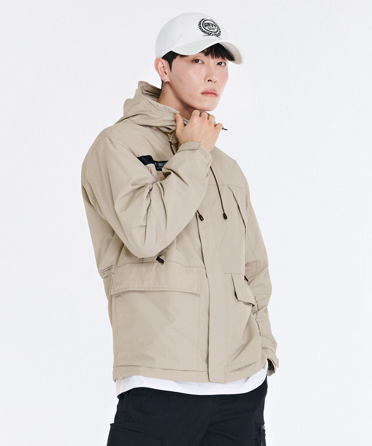 체이스컬트(CHASECULT) 남성 포켓 디테일 후드 점퍼-CARK4112B0X