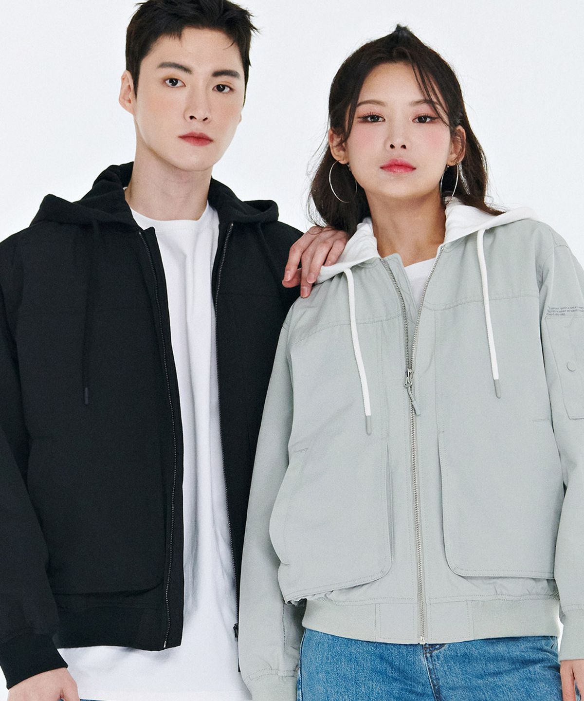 체이스컬트(CHASECULT) 공용 디테쳐블 항공 점퍼-CARU4111B0E