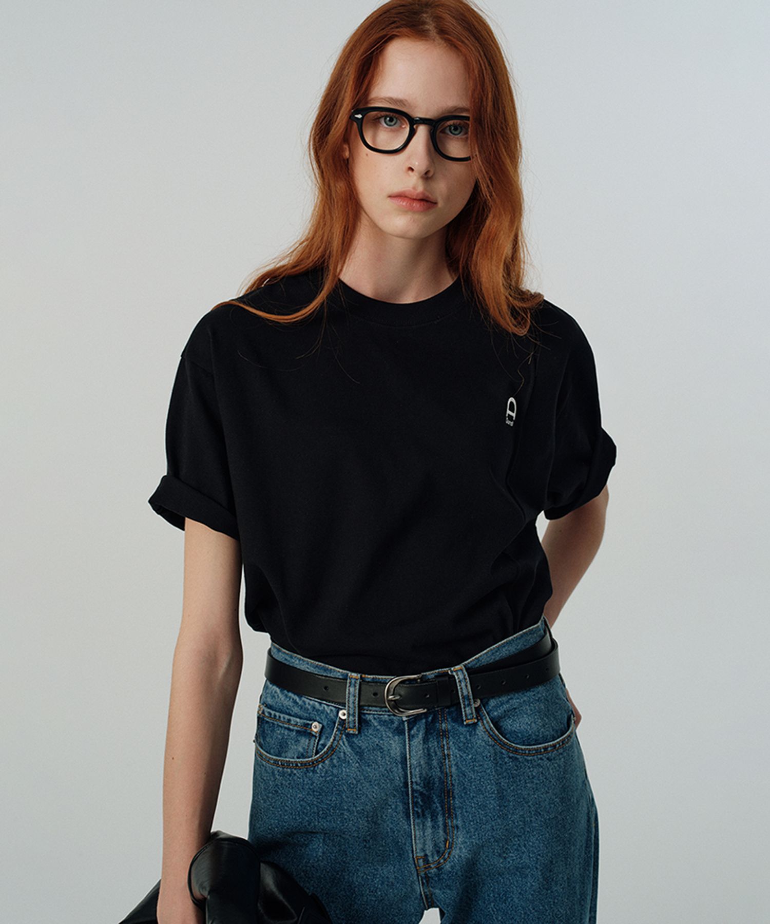 ★Dunst★ UNISEX LOGO CREASE TSHIRT BLACK_UDTS5A111BK MUSINSA | DUNST FOR WOMEN UNISEX LOGO CREASE T