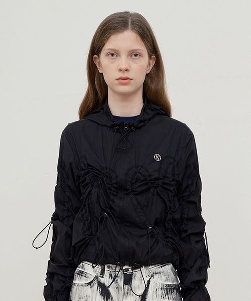 [ KIRSH ]★COLLECTION HEART SHIRRING JACKET MUSINSA | KIRSH Collection Heart Shirring Jacket [Black]