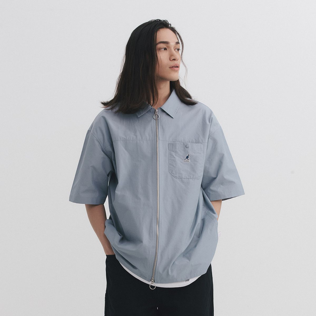 캉골(KANGOL) 블라썸 셔켓 7057 그레이