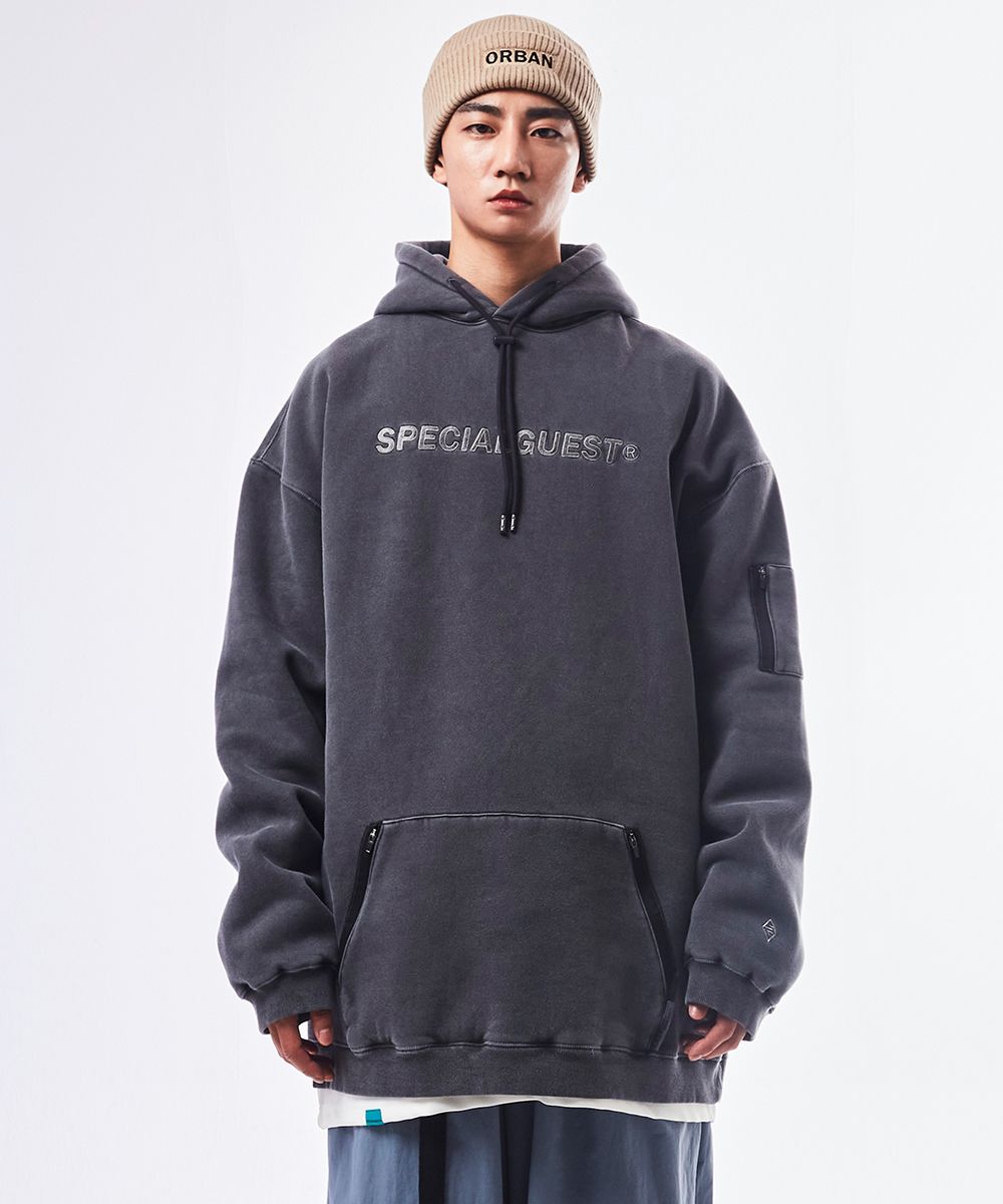 【SPECIALGUEST】EASY PIGMENT HOODIE 스페셜게스트(SPECIAL GUEST) EASY PIGMENT HOODIE (Ebony