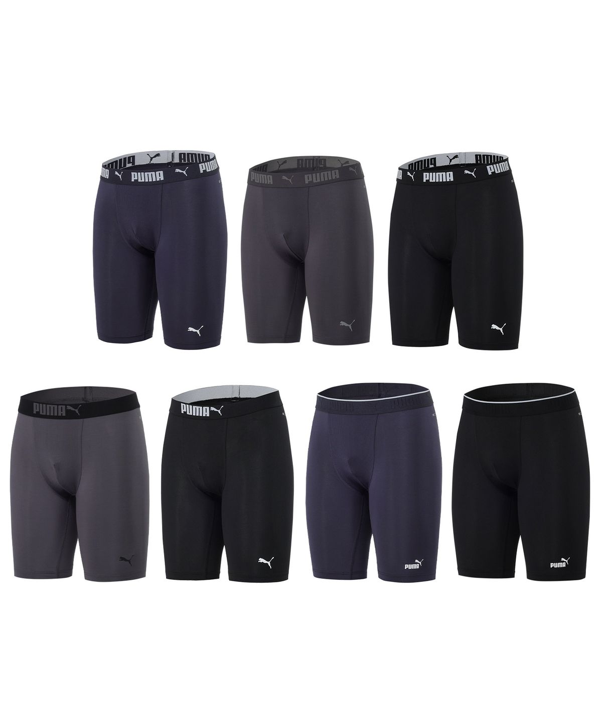푸마 바디웨어(PUMA BODYWEAR) [7PACK] 블랙에디션 맨즈 롱 드로즈