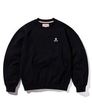 EVERYDAY AECA CLOVER SWEAT SHIRTS-BLACK