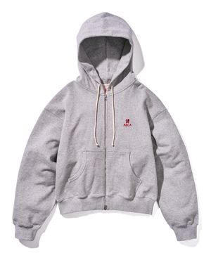 EVERYDAY AECA CLOVER ZIP UP HOODIE-GREY